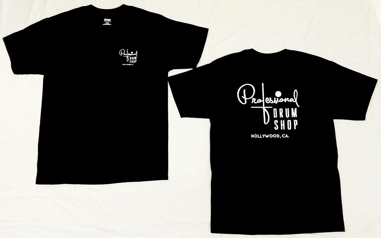 Professional Drum Shop Black T-Shirt