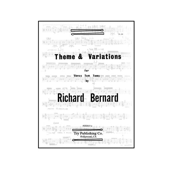 Theme and Variations For Three Tom-Toms - by Richard Bernard - TRY1009