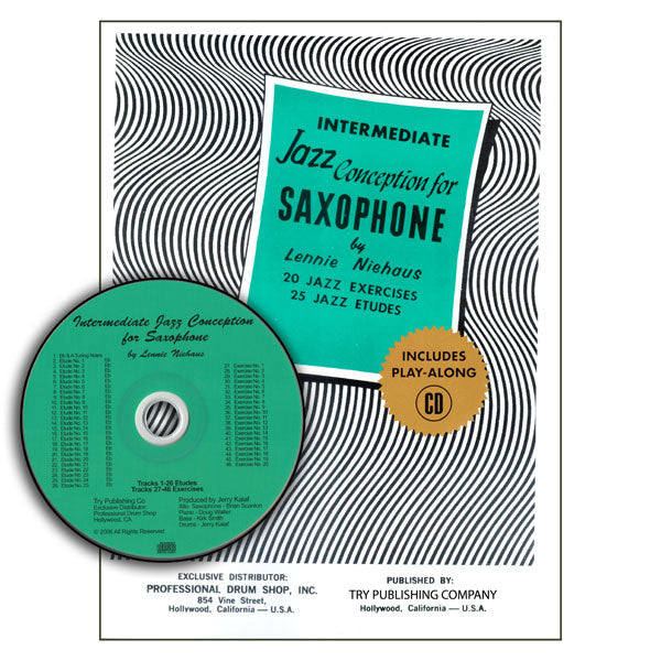 Intermediate Jazz Conception For Saxophone w/cd - by Lennie