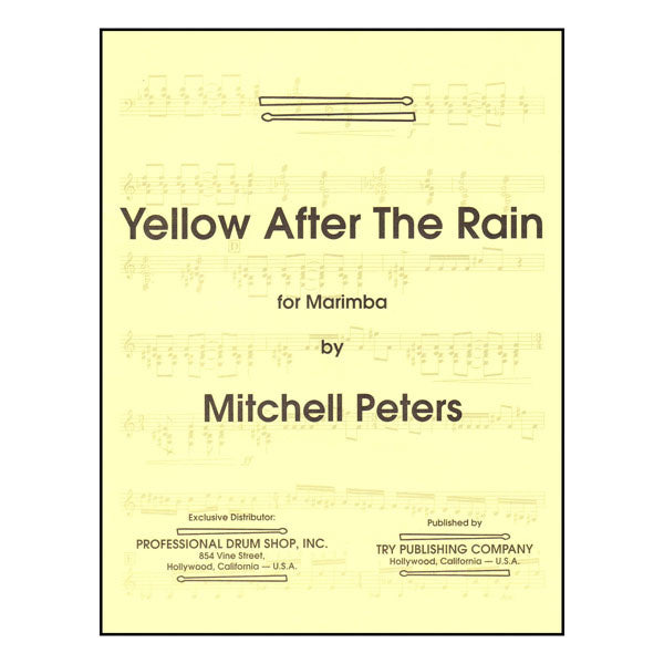 Yellow After The Rain - by Mitchell Peters - TRY1082