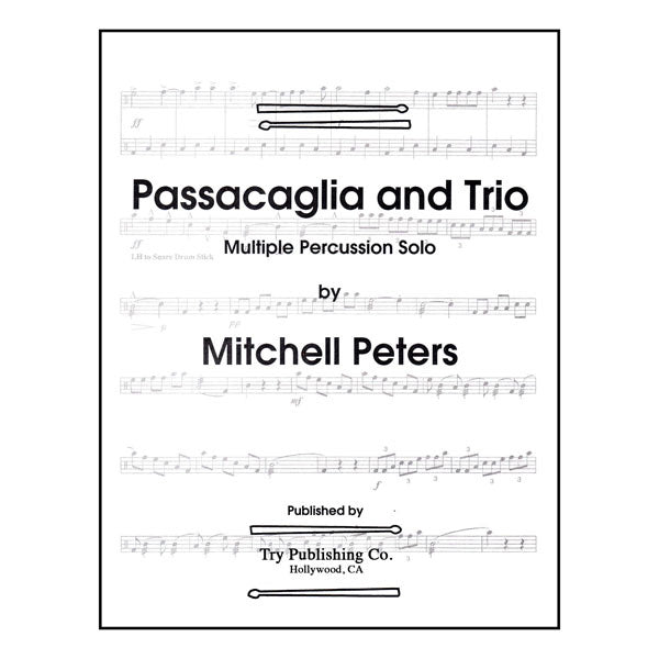 Passacaglia And Trio - by Mitchell Peters - TRY1089