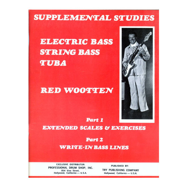 Supplemental Studies For Electric Bass, String Bass, and Tuba - by Red Wooten - TRY1112