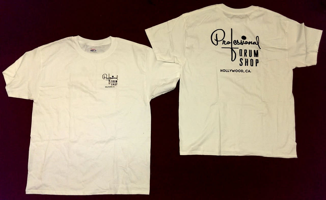 Professional Drum Shop White T-Shirt