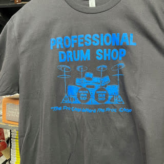 Pro Drum "We're Number One" T-Shirt - (Black w/ Blue Lettering)