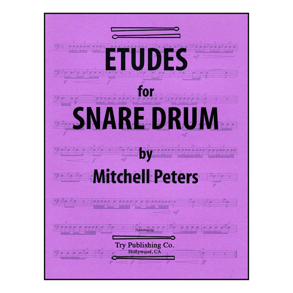 Etudes For Snare Drum - by Mitchell Peters - TRY1070