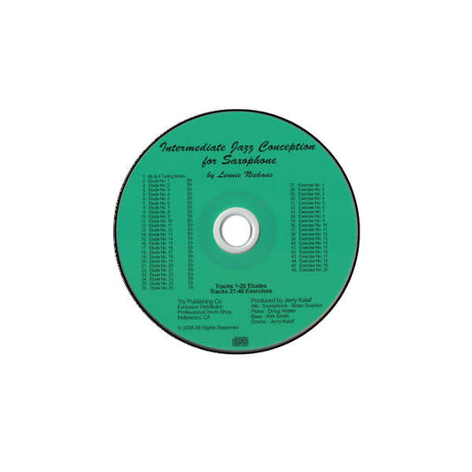 Intermediate Jazz Conception For Saxophone CD only - by Lennie Niehaus - TRY1116
