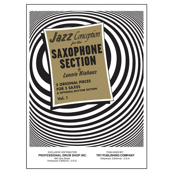 Jazz Conception For The Saxophone Section Volume 1 - by Lennie Niehaus - TRY1129